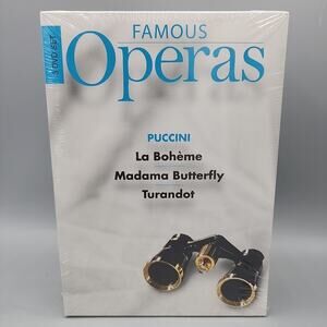 Famous Operas by Puccini La Boheme Madama Butterfly Turandot 3 DVD Set Sealed